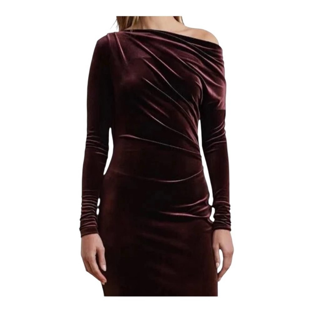 Lauren Ralph Lauren Velvet Sheath Dress – Size 6 – New With Tags - Picture 4 of 6
